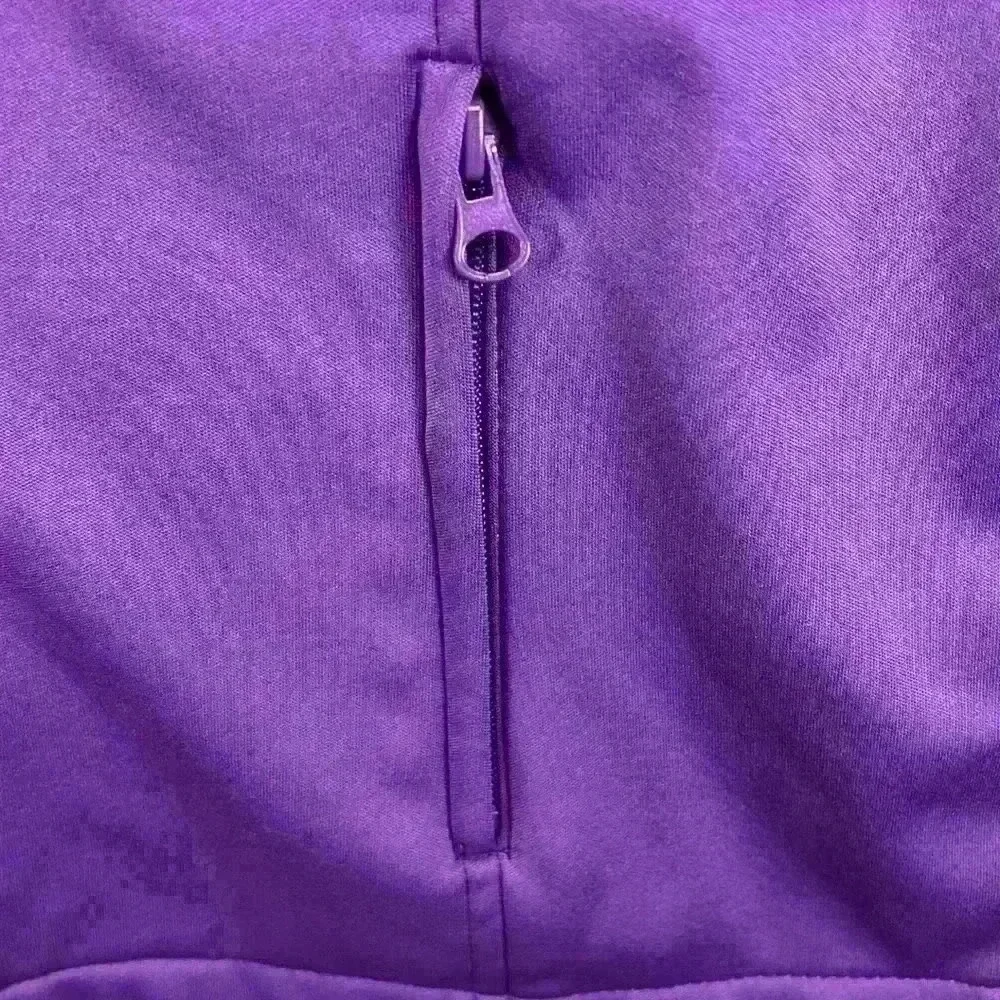 The Earth Gear Jacket Purple Girls Sz 10-12 Fleece Lined Full Zip